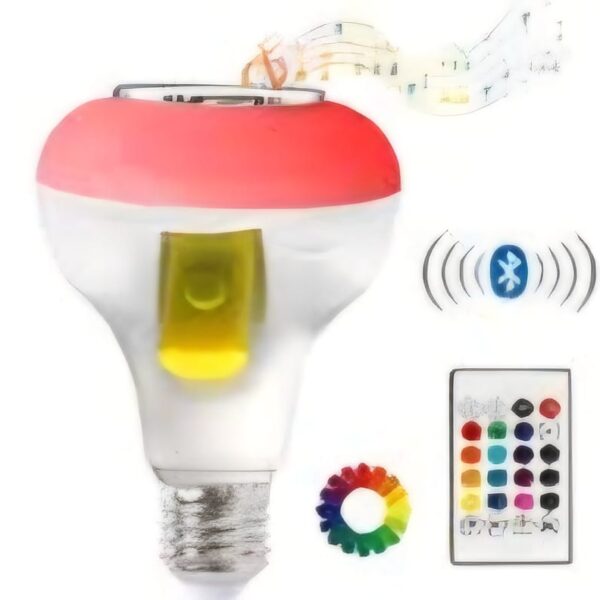מנורת מוזיקה מחליפה צבעים+רמקול בלוטוס USB+שלט