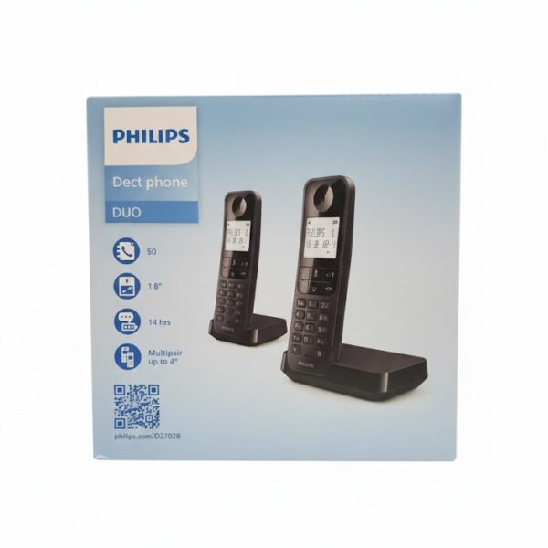 טלפון אלחוטי נטען ביתי שני מכשירים