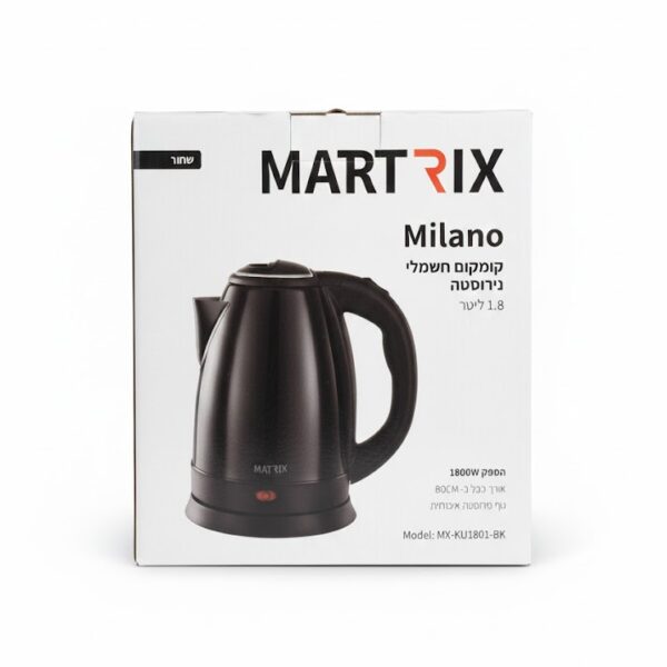 קומקום חשמלי נירוסטה 1ץ8 ליטר